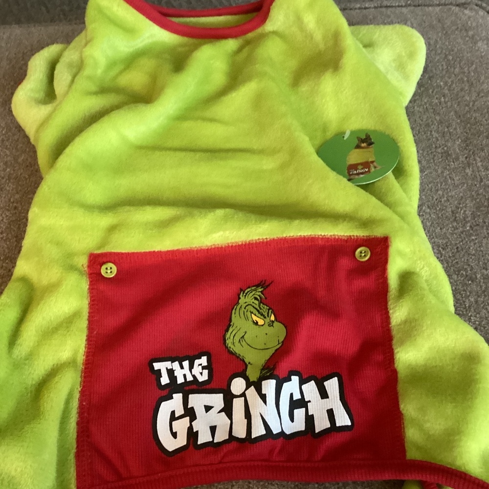 Grinch Dog Pajamas (size L)